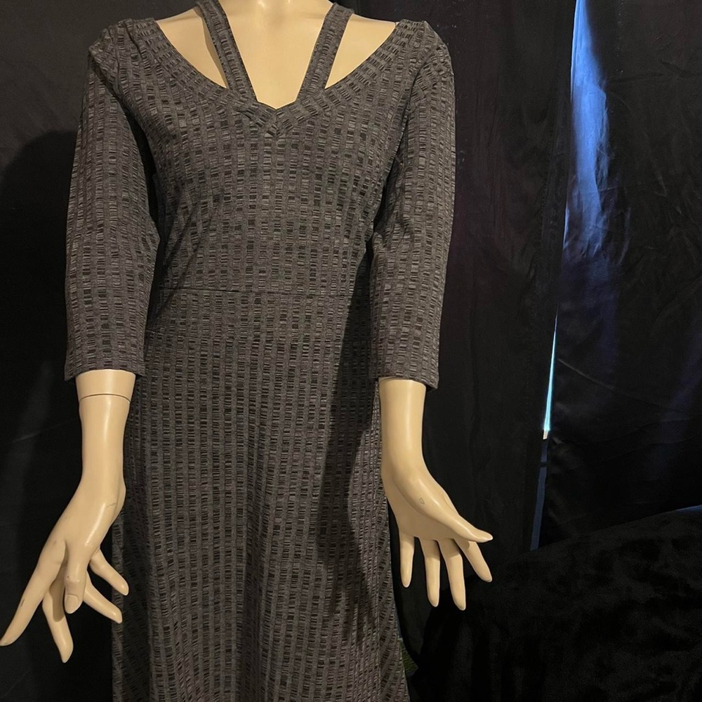 Elegant Gray Women's Dress